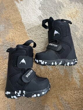Burton Mini Grom Little Boys Snowboarding Boots Sz 7C